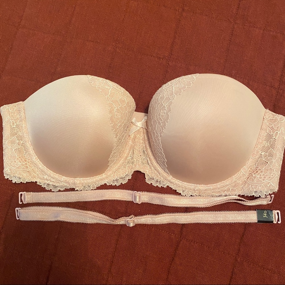 NEW VS 34D Dream Angels Multi-Way Nude Bra